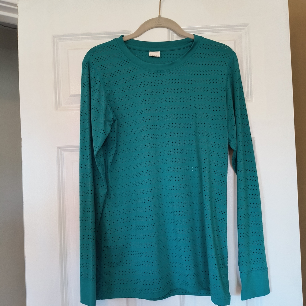 Zyia Teal Long Sleeve Top